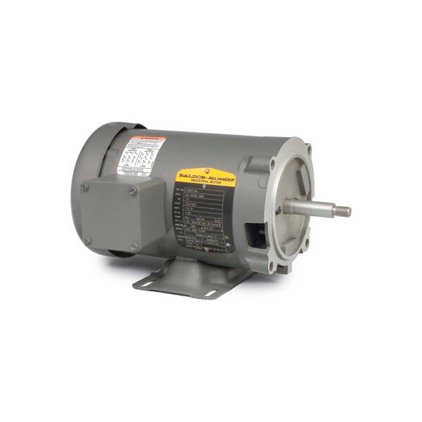 Baldor-Reliance Motor CJM3107, .5HP, 3450RPM, 3PH, 60HZ, 56J, 3413M, OPEN, F1